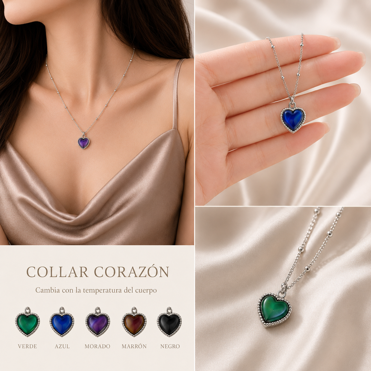El collar de los sentimientosI Cambia el color de acuerdo tu emoción